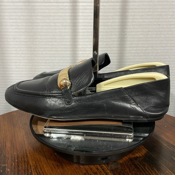 EUC Vince Camuto Leather Slip-On Loafers Padaire Black - Picture 3 of 5